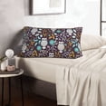 thumbnail image 5 of Plush Throw Pillow Covers, Forest Cute Owl A Pillow Cases with Invisible Zipper, Breathable Microfiber Pillow Cases Standard Size for Sleeping Bedroom Sofa Living Room 14x20, 5 of 5