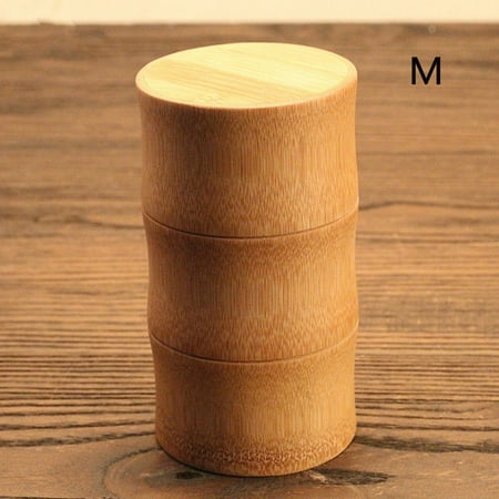 

GETHOME Durable Tea Container Jar With Lid Travel Seal Organizer Storage Bottle Bamboo