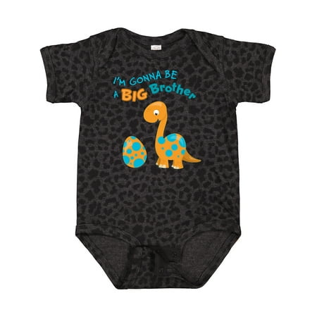 

Inktastic I m Gonna Be a Big Brother Dino Gift Baby Boy Bodysuit