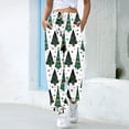 thumbnail image 2 of Women Pants Christmas Printed Bottom Sweatpants Pockets High Waist Sporty Gym Fit Jogger Pants Long Trousers Ladies Work Leggings, 2 of 5