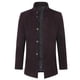 thumbnail image 1 of Allthemen Mens Winter Warm Stand-up Collar Abrigo de lana de longitud media de un solo pecho (con chaleco grueso), 1 of 3