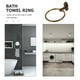 thumbnail image 3 of Toallero de baño de aluminio con forma de aro, moderno y redondo, para colgar en la pared., 3 of 6