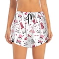 thumbnail image 2 of Wukai Valentine's Day gnomes Print Women' double-layer Shorts for Athletic Gym Running Shorts with Phone Pockets-X-Large, 2 of 7