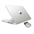 thumbnail image 6 of HP 14" HD Micro-Edge Slim Laptop Platinum, Intel Quad-Core Pentium Silver N5030 up to 3.10GHz, 8GB RAM, 256GB SSD, USB-C, Webcam, HDMI, Ethernet, Wireless Mouse, Mytrix HDMI Cable, Win 10, 6 of 6