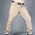 thumbnail image 3 of Moda Hombre Streetwear Casual Harem Jogger Pantalones Amy Pantalones Pesca Khaki_M Hugo Pantalones tipo cargo, 3 of 10