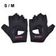 thumbnail image 1 of BOODUN 1 par de guantes deportivos de medio dedo para mujer, para levantamiento de pesas, Yoga, Fitness (S/M), 1 of 8