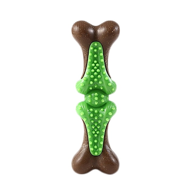 Hearth & Gear Pet Dog Chewing Toys Rubber Bone Dog Toys Chewing Toys For Small And Medium Sized Dogs Interactive Health Assistance Supporting Chewing Behavior Nylon Bones for Puppies Tough Dog Rings