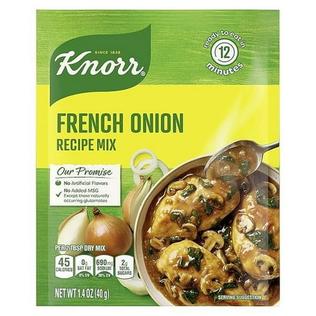 Pack of 1 Knorr Soup Mix and Recipe Mix French Onion For Soups, Sauces and Simple Meals No Artificial Flavors 1.4 oz