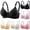 42# Black, variant on Women Comfortable Push Up Bras Wireless Seamless Full Coverage Supportive Daily Wear Bras Thin Cup Gathered Underwear Gray 42
