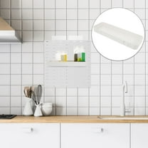 NICEXMAS Pegboard Accessories White 1Set 10.8X3.4X1.2In