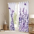 thumbnail image 3 of Homewish Dreamy Lavender Flower Black Out Curtains, Purple Art Watercolor Curtains Pack of 2 (42x63 Each), Plant Botanical Bedroom Curtains, Curtains Blackout Decor, 3 of 6