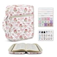 thumbnail image 2 of Pzuqiu Bowknot Bible Study Supplies Bible Cover Case for Women Bibles Cover Bag with Handle Zipper Pocket Quilted Scripture Book Covers Organizer with Tags&Bookmark, 2 of 7