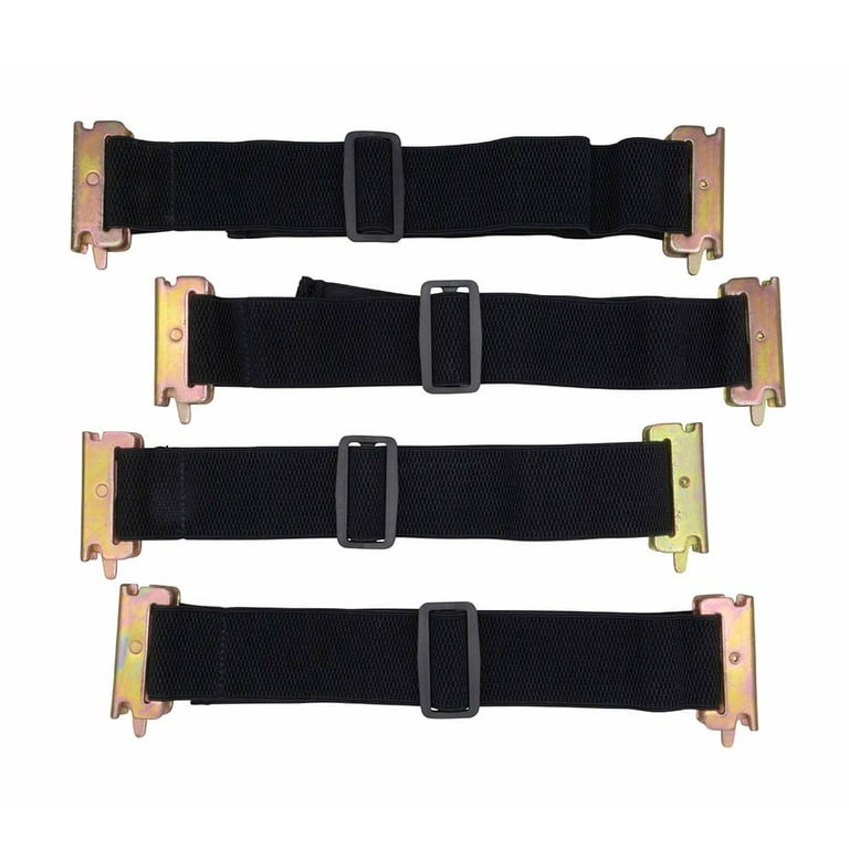 MorScan 8 Pack E-Track Bungee Tie-Down Straps, 5",8",13",12"-22" Length