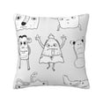 thumbnail image 1 of ZICANCN Funny Monster Creature Decorative Throw Pillow Covers, Bed Couch Sofa Decorative Knit Pillow Covers for Living Room Farmhouse 18"x18", 1 of 8