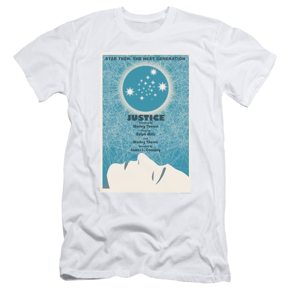 Star Trek Tng Season 1 Episode 8 Adult 30/1 T-Shirt White