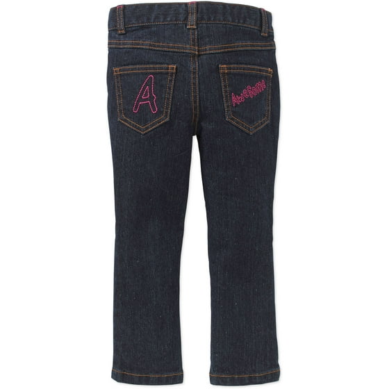 Baby Toddler Girls' Embroidered Jeans