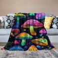 thumbnail image 2 of BCIIG   Mushroom Blanket for Kids Adults Lightweight Flannel Throw Sofa Couch Living Room Bed Gift Ultra Soft Summer Blanket, Air Conditioner (  60x80in, 2 of 6