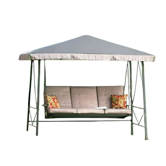 Garden Winds Custom Fit Replacement Canopy Top Cover Compatible with The Living Accents 8237224 Gazebo Swing – Standard 350