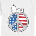 thumbnail image 3 of Peanuts - Snoopy Chill Peace Flag Short Sleeve Graphic T-Shirt, 3 of 6