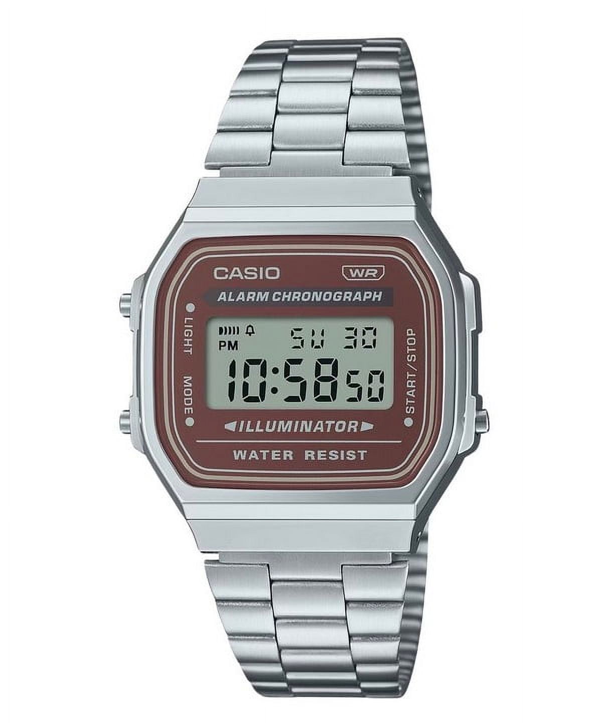 ウ*ー様 CASIO ILLUMINATOR デジタル腕時計 Casio Women's Illuminator Digital Watch with Stainless-Steel Strap