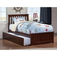 thumbnail image 3 of Mission Platform Bed with Matching Foot Board with Twin Size Urban Trundle Bed in, Multiple Colors and Sizes, 3 of 7