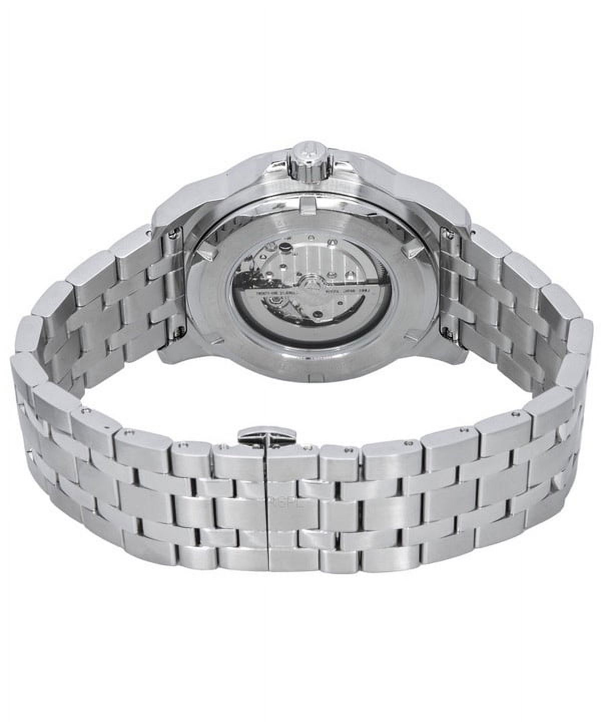 Bulova Marine Star Stainless Steel Open Heart Blue Dial Automatic 21 Jewels 98A302 200M Men's Watch