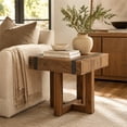 thumbnail image 2 of Michael Amini Brooklyn Walk Wood End Table in Burnt Umber Brown, 2 of 6
