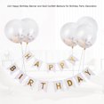 thumbnail image 2 of Juego de decoración con pancarta de feliz cumpleaños y globos con purpurina de 12 pulgadas para niños y adultos que celebran el cumpleaños dorado, 2 of 8