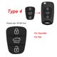 thumbnail image 1 of 3 Buttons Silicone Car Key Cover Case Rubber Pad For Hyundai I10 I20 I30 Ix35 Kia K2 K5 Rio Sportage Remote Key Shell, 1 of 1