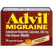 Advil Migraine Pain Relief Liquid Filled Caps (Pack of 32)