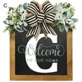 thumbnail image 4 of LCXmlly Door Garland Farmhouse Welcome Front Door Wreath with BurrFree Alphabet Design, 4 of 6