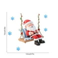 thumbnail image 3 of TanSiDing 1pcs 3D Christmas Window Stickers Static Cling Reusable Holiday Decorations Frosted Snowflake Tree Santa Claus for Glass Door Wall Party Home Festive Atmosphere, 3 of 6