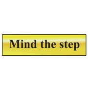 Scan - Mind The Step - Polished Brass Effect 200 x 50mm