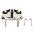 thumbnail image 1 of Abrazadera de leva de acero inoxidable plateada, ligera, de superficie lisa y pulida, para madera contrachapada marina. Accesorios., 1 of 14
