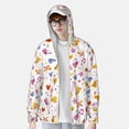 thumbnail image 4 of Haiem Cartoon Birds & Flowers UPF 50+ Fishing Shirts for Men Long Sleeve UV Sun Protection Hoodie Non-Mask Outdoor Hiking Shirts, 4 of 9