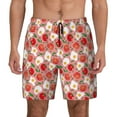 thumbnail image 3 of Uemuo Tomatoes Pattern Mens Swim Trunks Quick Dry Board Shorts with Mesh Lining, Stretch Beach Shorts Quick Dry No-Chafing Board Shorts-XX-Large, 3 of 9
