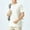 #White, variant on DPTALR Men's Slim Fit Solid Elastic T-Shirt Round Neck Short Sleeve Breathable Casual Fitness Style,Black, L