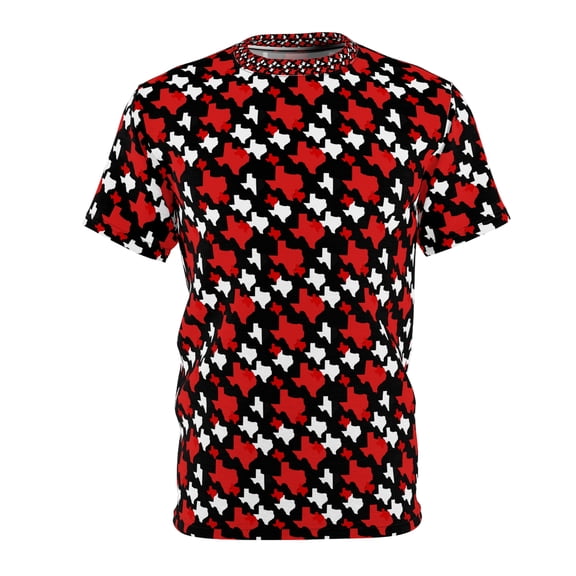 Red/Black Texas State Camouflage - Men's Polyester Tee