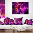 thumbnail image 4 of Designart Colored Smoke Blue Purple - Abstract Throw Pillow - 16x16, 4 of 5
