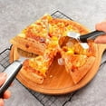 thumbnail image 3 of Pizza Cutter and Spatula Set, Stainless Steel Rotary Cutter with Ergonomic Handle for Effortless Lattice Crusts, Ideal for Homemade Pies, Cookies, and Commercial Baking Kitchens,Vsgery, 3 of 5