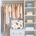 thumbnail image 4 of Yayeee Collapsible Storage Bin with Lid Fabric Closet Decorative Basket with Handles, Light Gray Bears, 4 of 7