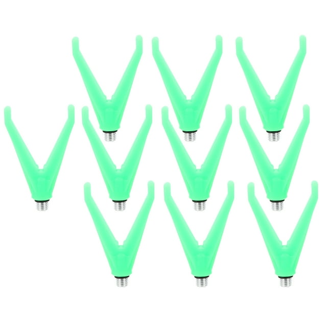 Rod Butt Rest, 10Pcs Fishing Rod Rest Plastic+Metal Material For Fishing Pole V-Head
