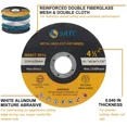 thumbnail image 3 of 10 Pack Metal & Stainless Steel Cut Off Wheels 4-1/2" Angle Grinder Cutting Disc, 3 of 5