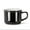 Black, variant on 2.5 in. Enamel Look Cappuccino Mug, Black