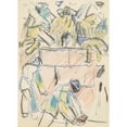 thumbnail image 3 of Edvard Munch 18x24 Black Modern Framed Museum Art Print Titled - Workers Scene (C. 1930), 3 of 5