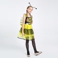 thumbnail image 6 of NAFUU Girls Dress Short Sleeve Square Collar Bee Fairy Play Pretend Outfit Performance Party Dresses For Girls Sizes 3-4 Years, 6 of 9