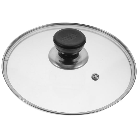 NUOLUX Household Pot Glass Lid Cookware Glass Cover Replacement Pot Lid Shockproof Wok Cover