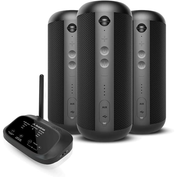 Avantree Harmony 2 - Advanced Multi-Room Wireless Stereo Speaker System for Home & Outdoor