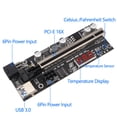 thumbnail image 3 of Matsuzay Puertos de alimentación Tarjeta 3.0 Temperatura PCI- 1x a 16x Extensor Gráfico PC de escritorio Computadora Minería Placa base Cables de computadora, 3 of 6