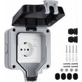 thumbnail image 1 of EcoNesxp Suitable for kitchen bathroom outdoor dustproof socket wall power socket, 1 of 5